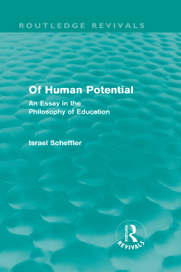 Imagen de portada: Of Human Potential (Routledge Revivals) 1st edition 9780415581318