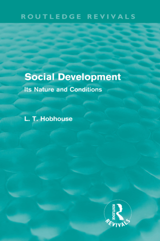 Cover image: Social Development (Routledge Revivals) 1st edition 9780415581264