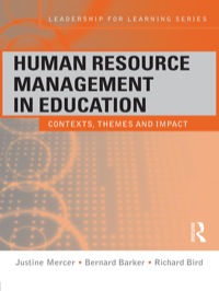 Cover image: Human Resource Management in Education 1st edition 9780415412803