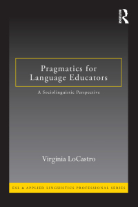 Cover image: Pragmatics for Language Educators 1st edition 9780415801157