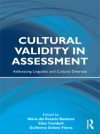 Cover image: Cultural Validity in Assessment 1st edition 9780415999793