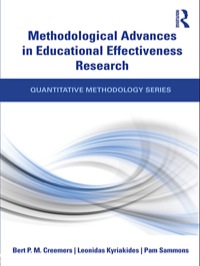 صورة الغلاف: Methodological Advances in Educational Effectiveness Research 1st edition 9780415481755