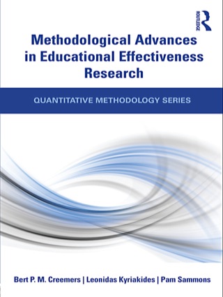 Cover image: Methodological Advances in Educational Effectiveness Research 1st edition 9780415481755