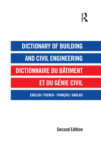 Imagen de portada: Dictionary of Building and Civil Engineering 2nd edition 9780415580175