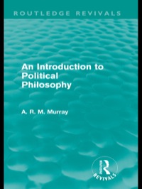 Imagen de portada: An Introduction to Political Philosophy (Routledge Revivals) 1st edition 9780415579216