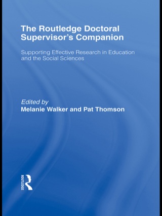 Omslagafbeelding: The Routledge Doctoral Supervisor's Companion 1st edition 9780415484138