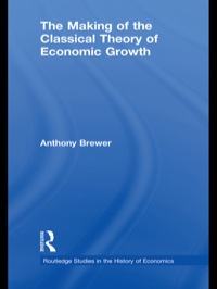 Titelbild: The Making of the Classical Theory of Economic Growth 1st edition 9780415746083