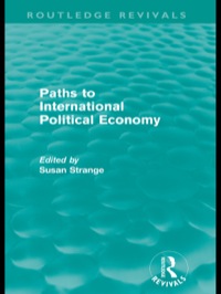 Cover image: Paths to International Political Economy (Routledge Revivals) 1st edition 9780415578714