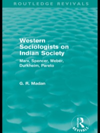 Imagen de portada: Western Sociologists on Indian Society (Routledge Revivals) 1st edition 9780415578776