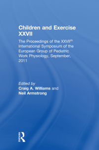 Cover image: Children and Exercise XXVII 1st edition 9780415578592