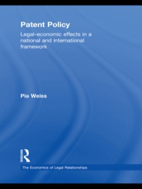 Omslagafbeelding: Patent Policy 1st edition 9780415746595