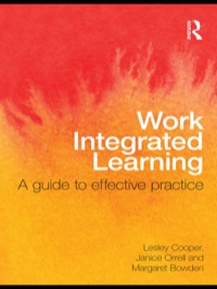 Imagen de portada: Work Integrated Learning 1st edition 9780415556774