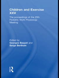 Cover image: Children and Exercise XXV 1st edition 9780415688581