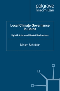 Cover image: Local Climate Governance in China 9780230301610