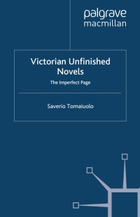 Cover image: Victorian Unfinished Novels 9781137008176
