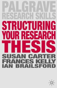 Cover image: Structuring Your Research Thesis 1st edition 9780230308138