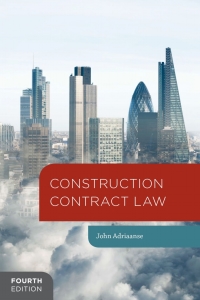 Omslagafbeelding: Construction Contract Law 4th edition 9781137009586