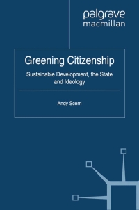 Cover image: Greening Citizenship 9781137010308