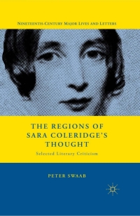 Imagen de portada: The Regions of Sara Coleridge's Thought 9780230623675