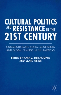 Titelbild: Cultural Politics and Resistance in the 21st Century 9780230340046