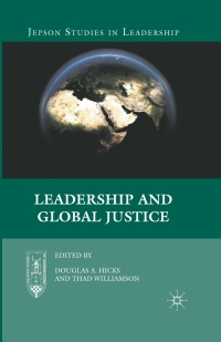 Imagen de portada: Leadership and Global Justice 9780230339040