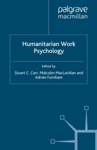 Cover image: Humanitarian Work Psychology 9780230275454