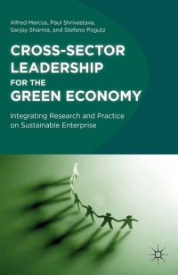 Titelbild: Cross-Sector Leadership for the Green Economy 9780230119406