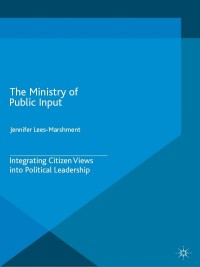 Cover image: The Ministry of Public Input 9781349437191