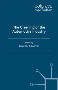 Immagine di copertina: The Greening of the Automotive Industry 9780230369092
