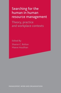 Imagen de portada: Searching for the Human in Human Resource Management 1st edition 9780230019355