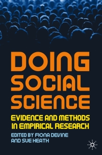 Cover image: Doing Social Science 1st edition 9780230537903