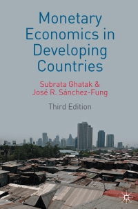 صورة الغلاف: Monetary Economics in Developing Countries 3rd edition 9780230003347