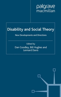 Cover image: Disability and Social Theory 9780230243255