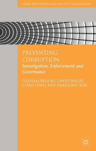Imagen de portada: Preventing Corruption 9781137023858