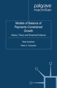 Imagen de portada: Models of Balance of Payments Constrained Growth 9781137023940