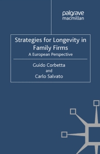 Cover image: Strategies for Longevity in Family Firms 9781137024572