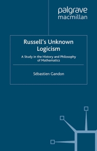 Cover image: Russell's Unknown Logicism 9780230576995