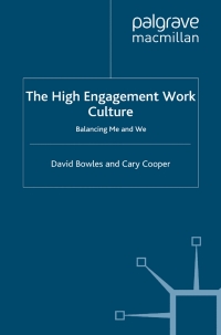 Cover image: The High Engagement Work Culture 9780230304499
