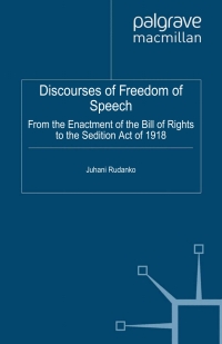 صورة الغلاف: Discourses of Freedom of Speech 9781137030597