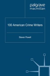 Imagen de portada: 100 American Crime Writers 9780230525375