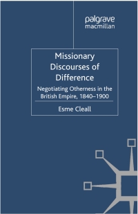 Cover image: Missionary Discourses of Difference 9780230296800