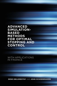 Titelbild: Advanced Simulation-Based Methods for Optimal Stopping and Control 9781137033505