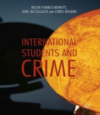 Cover image: International Students and Crime 9781137034960