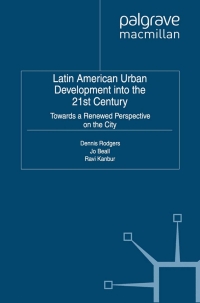 Cover image: Latin American Urban Development into the Twenty First Century 9780230371545