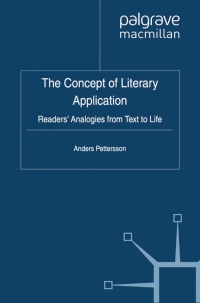 Cover image: The Concept of Literary Application 9781137035417