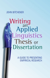 Imagen de portada: Writing an Applied Linguistics Thesis or Dissertation 1st edition 9780230224537