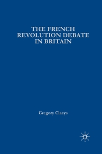 Cover image: French Revolution Debate in Britain 1st edition 9780333626474