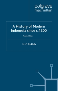 Imagen de portada: A History of Modern Indonesia since c.1200 4th edition 9780230546868