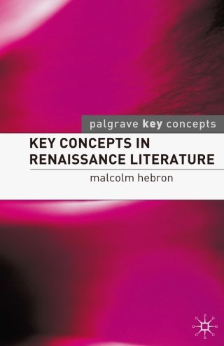 Cover image: Key Concepts in Renaissance Literature 1st edition 9780230507678