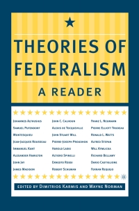 表紙画像: Theories of Federalism 9780312295806